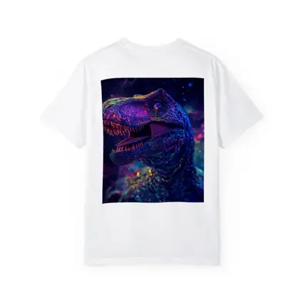 Cosmic Galaxy T-Rex Dinosaur Neon Space