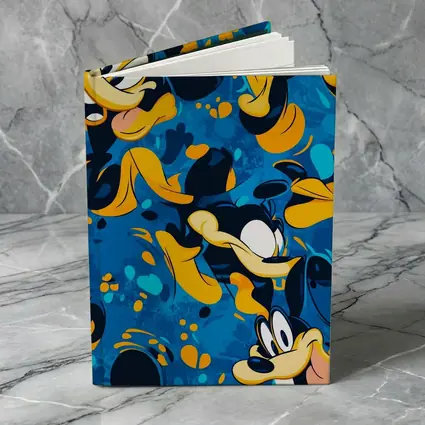 Goofy Character Pattern Blue Cartoon Background