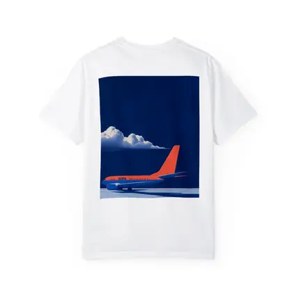 Iberia Airplane Blue Sky Minimalist Art