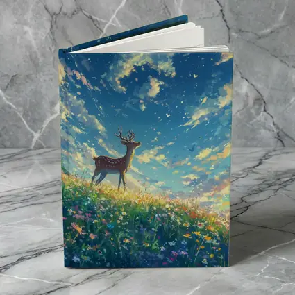 Spotted Deer on Wildflower Hill Anime Style