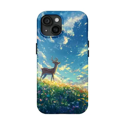 Spotted Deer on Wildflower Hill Anime Style