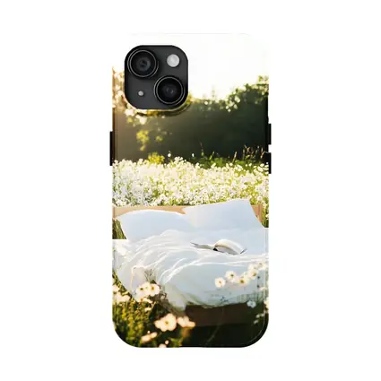 Cozy Bed In Sunny Daisy Field