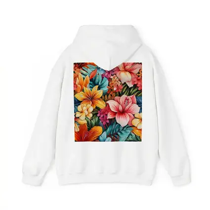 Tropical Hibiscus Floral Pattern Colorful Art