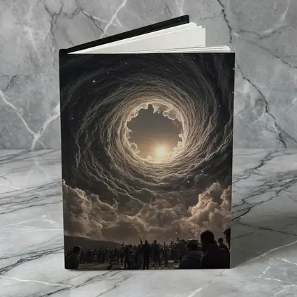 Cosmic Spiral Cloud Portal Crowd Sky