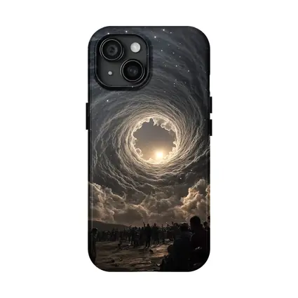 Cosmic Spiral Cloud Portal Crowd Sky