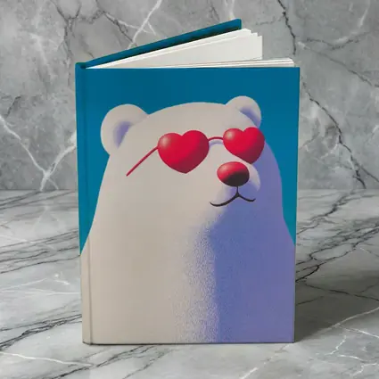Polar Bear Heart Sunglasses Blue Sky