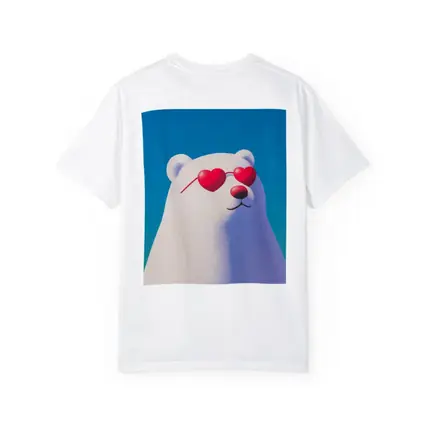 Polar Bear Heart Sunglasses Blue Sky