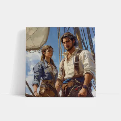 Pirates On Ship Oil Painting Art