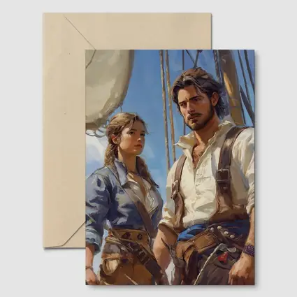 Pirates On Ship Oil Painting Art