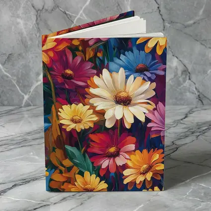 Colorful Daisy Flowers Oil Painting Art