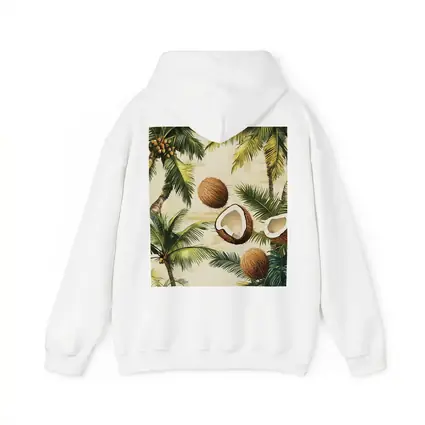 Tropical Coconut Palm Trees Botanical Illustration