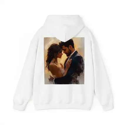 Romantic Couple Embrace Oil Painting Art