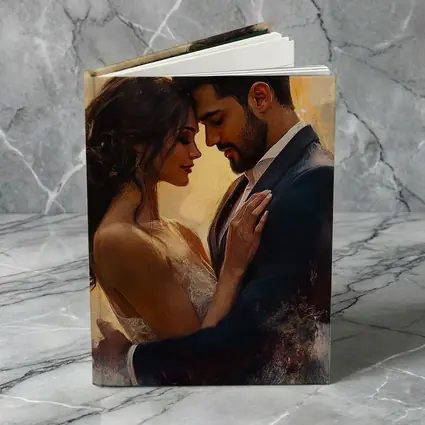 Romantic Couple Embrace Oil Painting Art