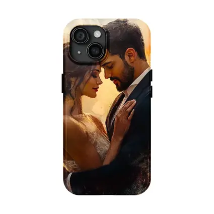 Romantic Couple Embrace Oil Painting Art