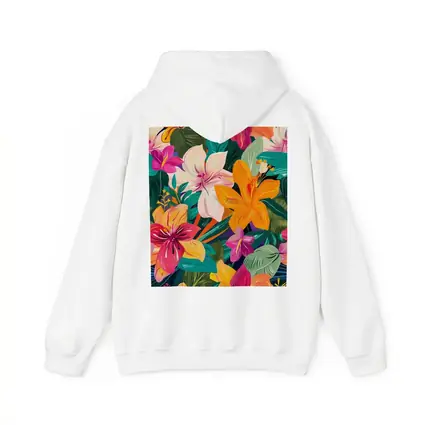 Tropical Flowers Illustration Bold Colorful Pattern