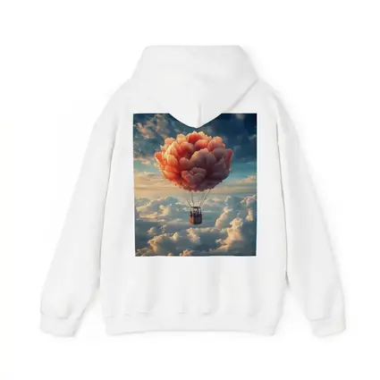 Peony Hot Air Balloon Above Clouds