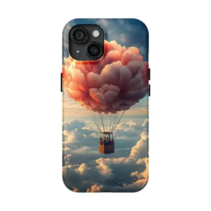 Peony Hot Air Balloon Above Clouds