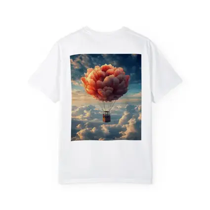 Peony Hot Air Balloon Above Clouds