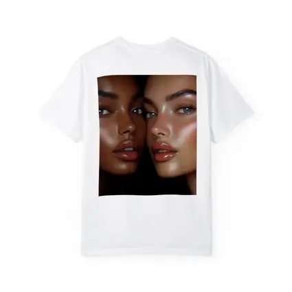 Two Women Close Up Beauty Portrait