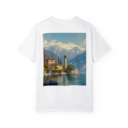 Italian Lake Villa Lighthouse Alpine Mountains