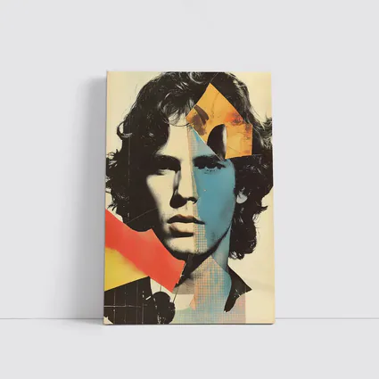 Young Man Pop Art Collage Portrait