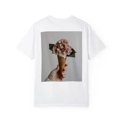 Hydrangea Flowers in Waffle Cone Hand