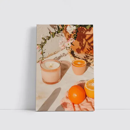 Orange Scented Candle Warm Summer Sunlight