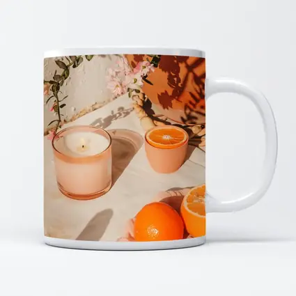Orange Scented Candle Warm Summer Sunlight