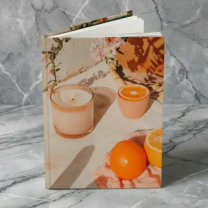 Orange Scented Candle Warm Summer Sunlight