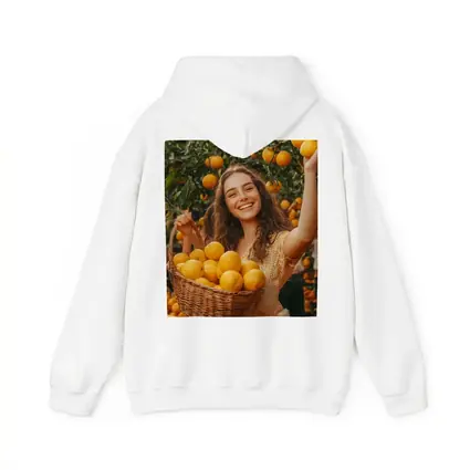Smiling Woman Picking Lemons Citrus Orchard