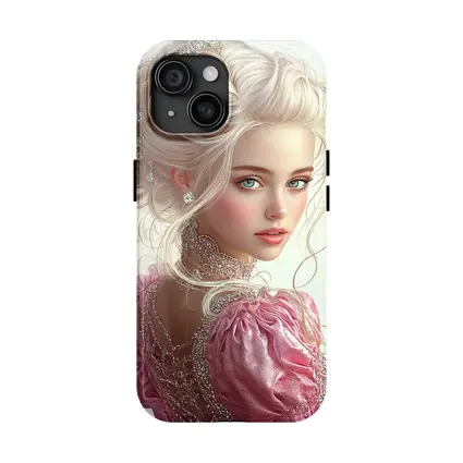 Elegant Fantasy Girl Pink Dress Portrait