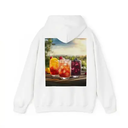Iced Fruit Drinks Outdoor Summer Setting