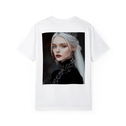 White Haired Queen Dark Fantasy Portrait Art
