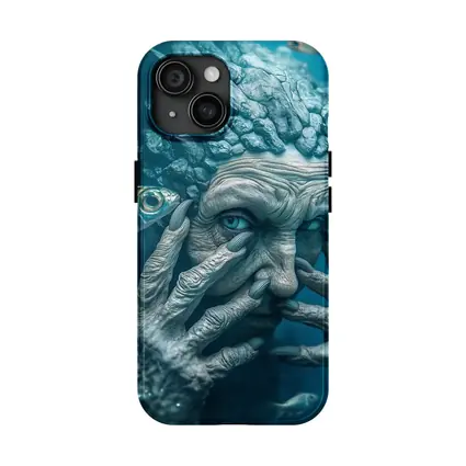 Ancient Stone Elder Underwater Surreal Fantasy