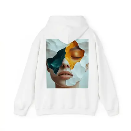 Surreal Female Face Collage Abstract Art