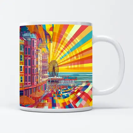 Brighton Pier Pop Art Colorful Seaside