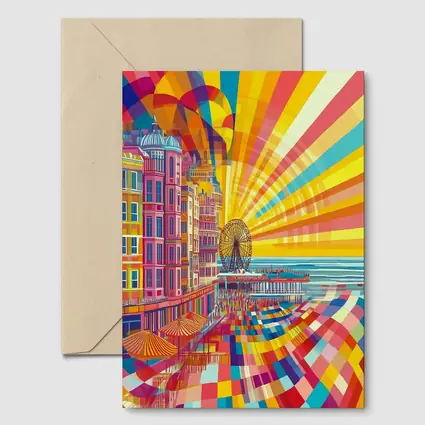 Brighton Pier Pop Art Colorful Seaside