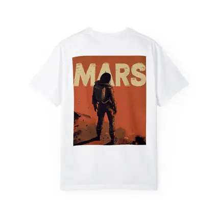 Astronaut Standing Alone On Mars Surface