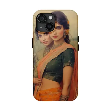 Indian Women in Sarees Field Painting