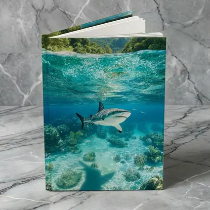Reef Shark Swimming Tropical Island Underwater