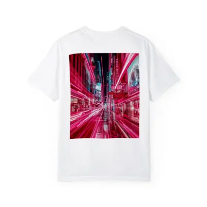 Neon Pink City Street Light Trails Night