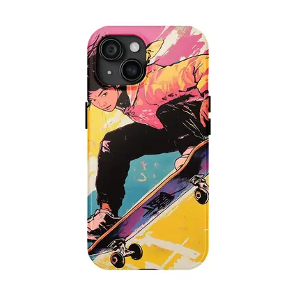 Anime Skater Girl Pop Art Bold Colors