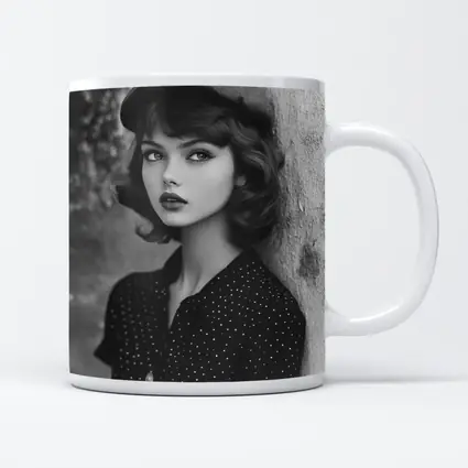 Retro Woman Portrait Black And White Photography