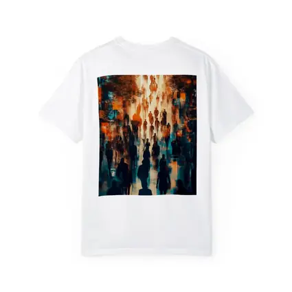 Urban Crowd Street Walk Abstract Art