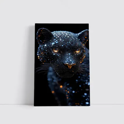 Black Panther Cosmic Glitter Dark Background
