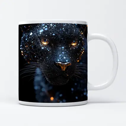 Black Panther Cosmic Glitter Dark Background