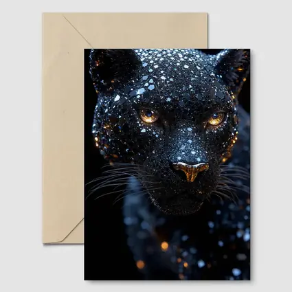 Black Panther Cosmic Glitter Dark Background