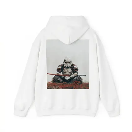 Samurai Stormtrooper Sitting Red Autumn Field