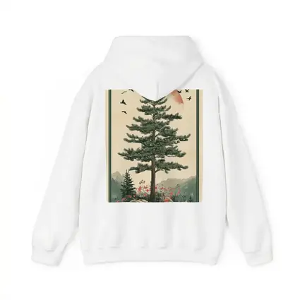 Pine Tree Mountain Landscape Japanese Minimal Art
