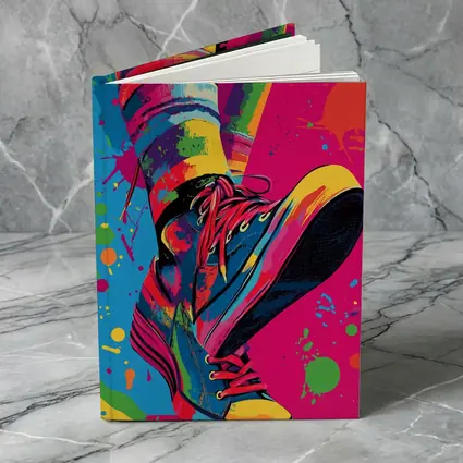 Colorful Sneakers Pop Art Paint Splatter